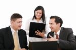 Businesspeople Working Together Stock Photo