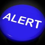 Alert Switch Shows Danger Warning Or Beware Stock Photo