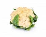 Cauliflower Isolated On White Background Stock Photo