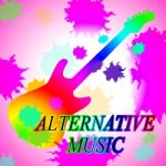 Alternative Music Means Sound Track And Acoustic Stock Photo