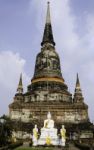 Old Temple Wat Yai Chai Mongkhon, Ayuthaya Province, Thailand Stock Photo