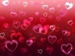 Hearts Background Means Love Adore And Friendship
 Stock Photo