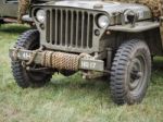 Close-up Of A Military Jeep Ay Dunsfold Stock Photo
