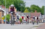 Cyclists Participating In The Velethon Cycling Event In Cardiff Stock Photo