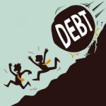 Big Debt Coming Stock Photo
