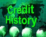 Credit History Represents Debit Card And Bankcard Stock Photo