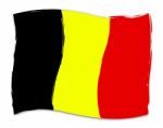 Belgian Flag Means Patriotism Europe And Patriot Stock Photo
