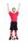 Child Soccer Player Stock Photo