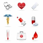 Medical Icons Stock Photo