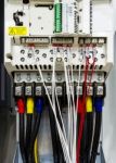 New Control Panel Wiring Stock Photo