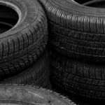 Old Rubber Tires Stock Photo