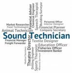 Sound Technician Representing Skilled Worker And Manufacturer Stock Photo