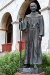 Statue Of Fray Junipero Serra In Santa Barbara Stock Photo