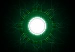 Technology Abstract Circle Circuit  Background Stock Photo