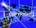 Copyright Screen Means International Patented Intellectual Prope Stock Photo