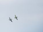 Spitfire Mk X1x Ps915 The Last One Produced Flying Over Dunsfold Stock Photo