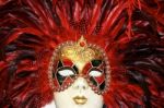 Venetian Mask On Display In A Shop In Venice Italy Stock Photo