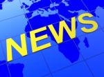 News World Indicates Article Globalization And Journalism Stock Photo