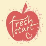Fresh Start Apple Means Beginnings Future And Rejuvenating Stock Photo