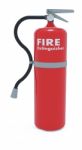Red Tank Of Fire Extinguisher Stock Photo