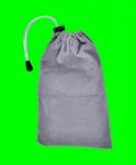 Grey Bags White Rope Fabric Green Screen Clipping Path Stock Photo