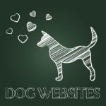 Dog Websites Represents Canines Pedigree And Pets Stock Photo