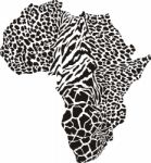 Africa In A Animal  Camouflage Stock Photo
