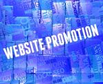 Website Promotion Shows Reduction Discounts And Internet Stock Photo