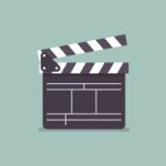Movie Clapper In Flat Style Stock Photo