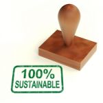 100 Percent With Sustainable Stock Photo