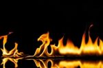 Flame Burning Hot Stock Photo