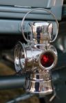 Close-up Rear Lamp On A Vintage Rolls Royce Stock Photo