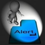 Alert Keyboard Shows Online Notification Or Reminder Stock Photo
