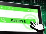 Access Online Means World Wide Web And Www Stock Photo