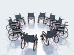 Wheel Chairs Stock Photo