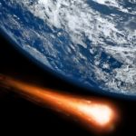 Asteroid Heading Towards Earth Stock Photo