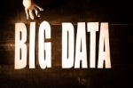 Big Data Concept And 3d White Man Stock Photo