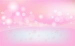 Pink Background Bokeh Ribbon And Flower Style Stock Photo