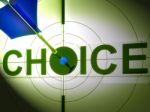 Choice Shows Life Decision Of Work Home Stock Photo
