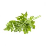 Bunch Of Fresh Green Parsley On White Background Stock Photo