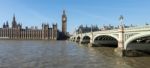 Westminster Bridge And Big Ben Stock Photo