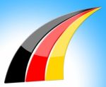 Flag Germany Represents Nation Deutch And Nationality Stock Photo