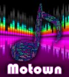 Motown Music Represents Sound Track And Audio Stock Photo