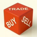 Buy Trade And Sell Dice Stock Photo