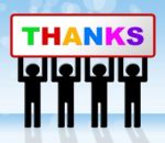 Thank You Means Many Thanks And Grateful Stock Photo