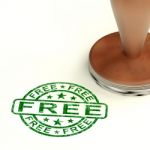 Rubber Stamp With Free Word Stock Photo