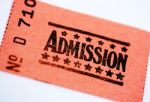 Admission Ticket For Show Stock Photo