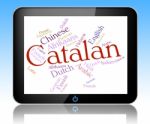 Catalan Language Means Speech Lingo And Word Stock Photo