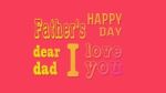 Happy Father`s Day Lettering Background. Happy Fathers Day Calli Stock Photo