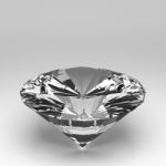 3d Diamond Isolated Stock Photo